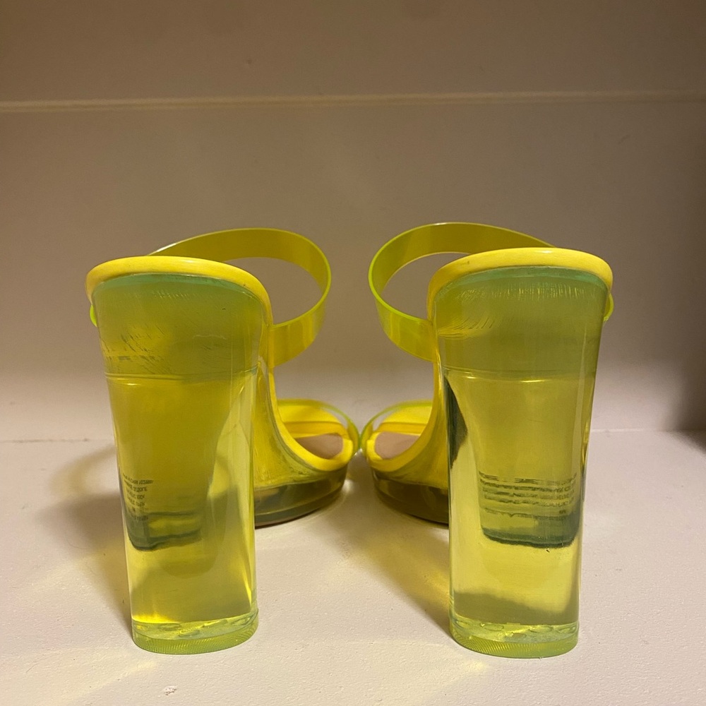Steve Madden Neon Green Block Heels